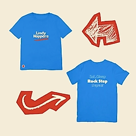 Lindy Hoppers - Mavi Oversize T-Shirt