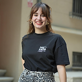 Hepcats Özel Tasarım Siyah Oversize Unisex T-Shirt