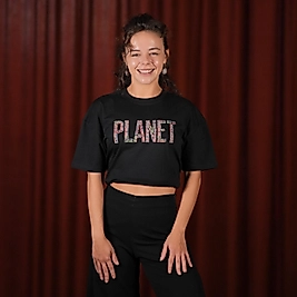 Swing Planet Özel Tasarım Siyah Oversize Unisex T-Shirt