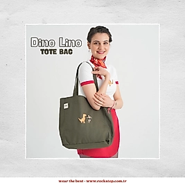 Sınırlı Üretim Dino Lino Özel Tasarım Omuz Çantası - Tote Bag