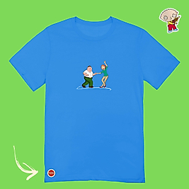 Family Guy Swing Out - Mavi Oversize T-Shirt