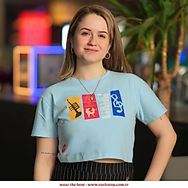 Rhythm is jumpin' - Bebe Mavisi Oversize Crop