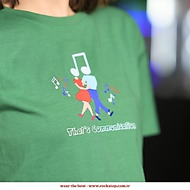 That's Communication - Oversize Yeşil Crop