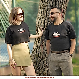 Siyah Lindy Hoppers Oversize T-Shirt